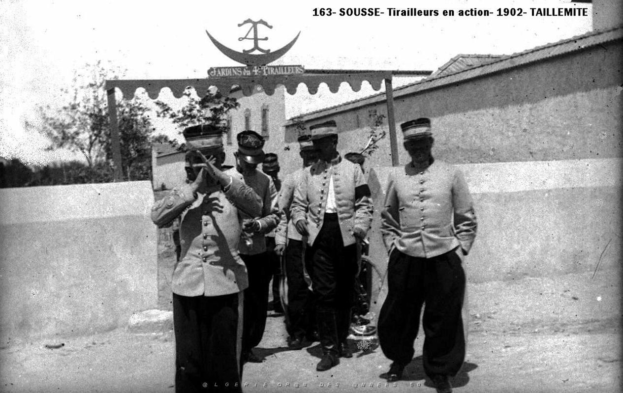 163- Sousse- Tirailleurs en action- 1902- Taillemite.jpg